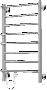 Полотенцесушитель ТЕРМИНУС НЕРЖ. ЭЛЕКТР. Евромикс П8 500х850 электро ( new встроен диммер СЛЕВА)